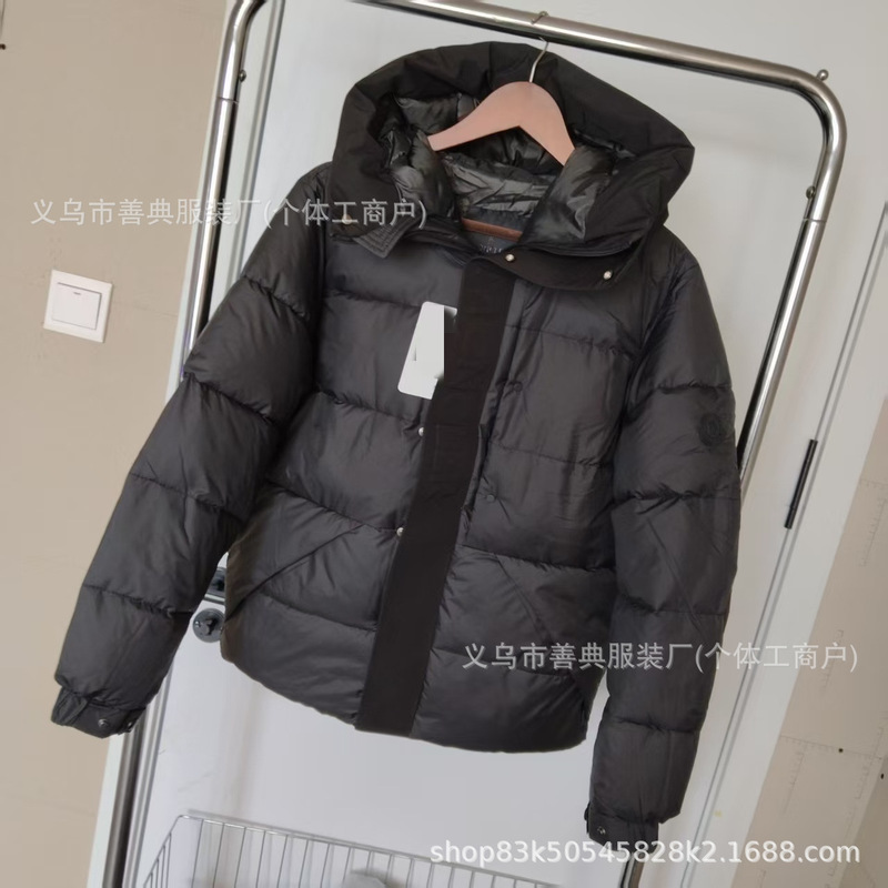 新款高品质羽绒服黑武士蒙家潮牌连帽保暖加厚情男女款冬季面包服|undefined