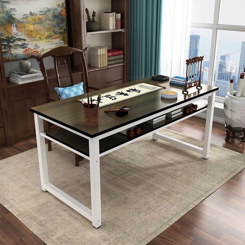 Calligraphy Table, Painting Table, Special Writing Desk for Calligraphy Brushes, Double-Layer Simple Calligraphy Table, Office Desk, Training Painting Table