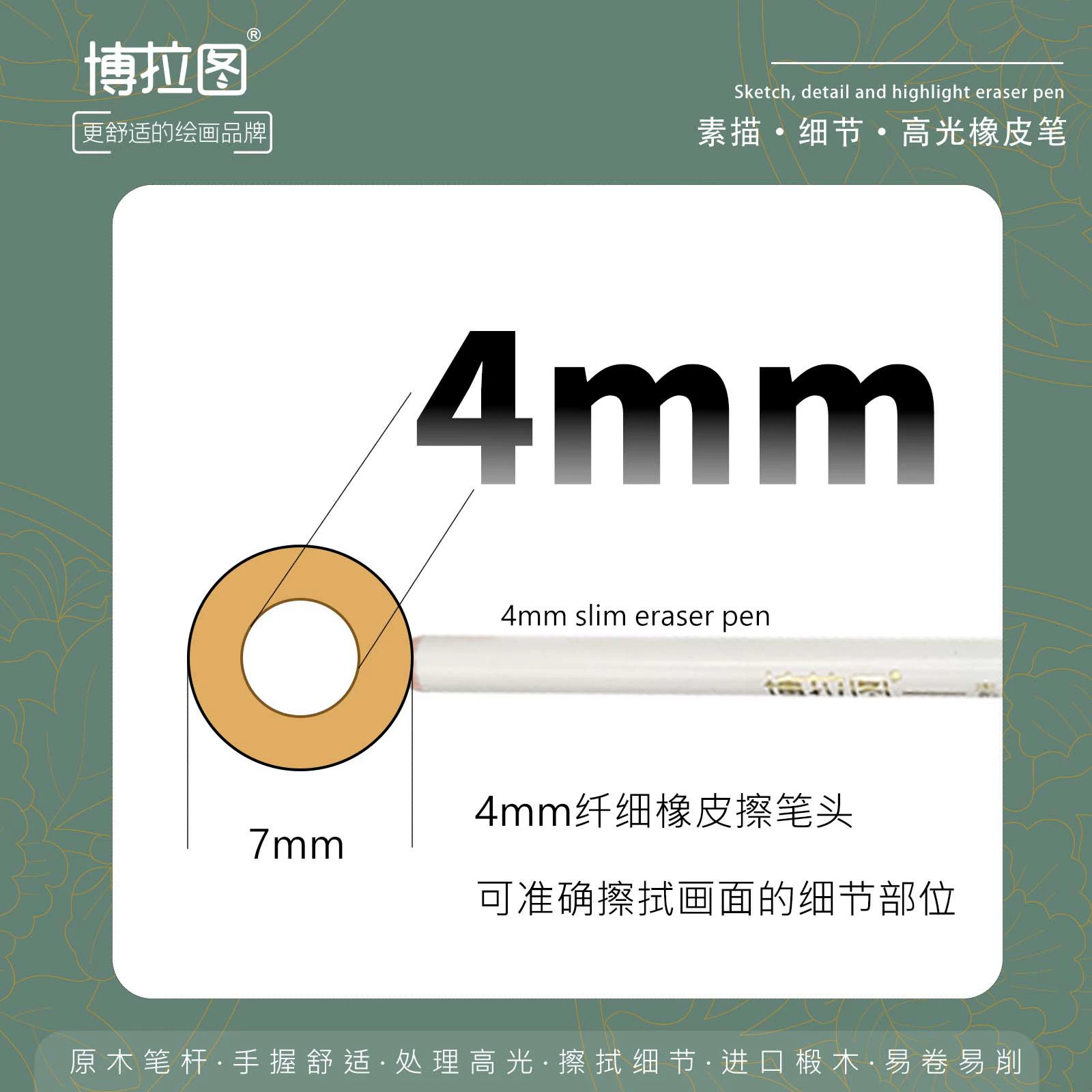 Высветлитель 博лаtu (brand) Highlighter, профессиональная импортная резинка