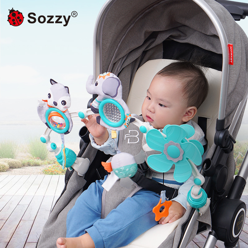 sozzy newborn toy crib pendant soothing puzzle arch stroller crib car clip