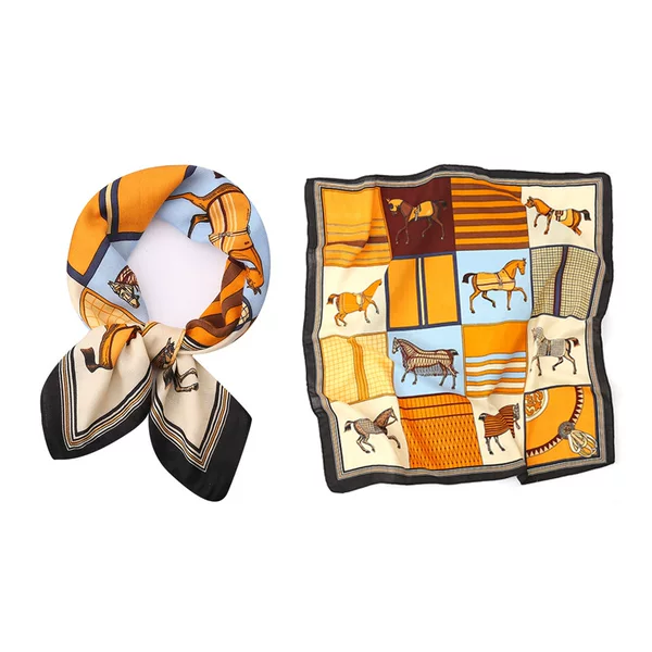70*70cm Velvet Cotton Silk Scarf with Elegant, Small Square Scarf, Versatile and Fashionable Neck Scarf, Mother's Style Headscarf