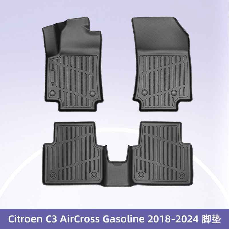 Europa para CITROEN C3 AirCross Combustible 18 - 24 3D TPE Cojín de pie para automóviles