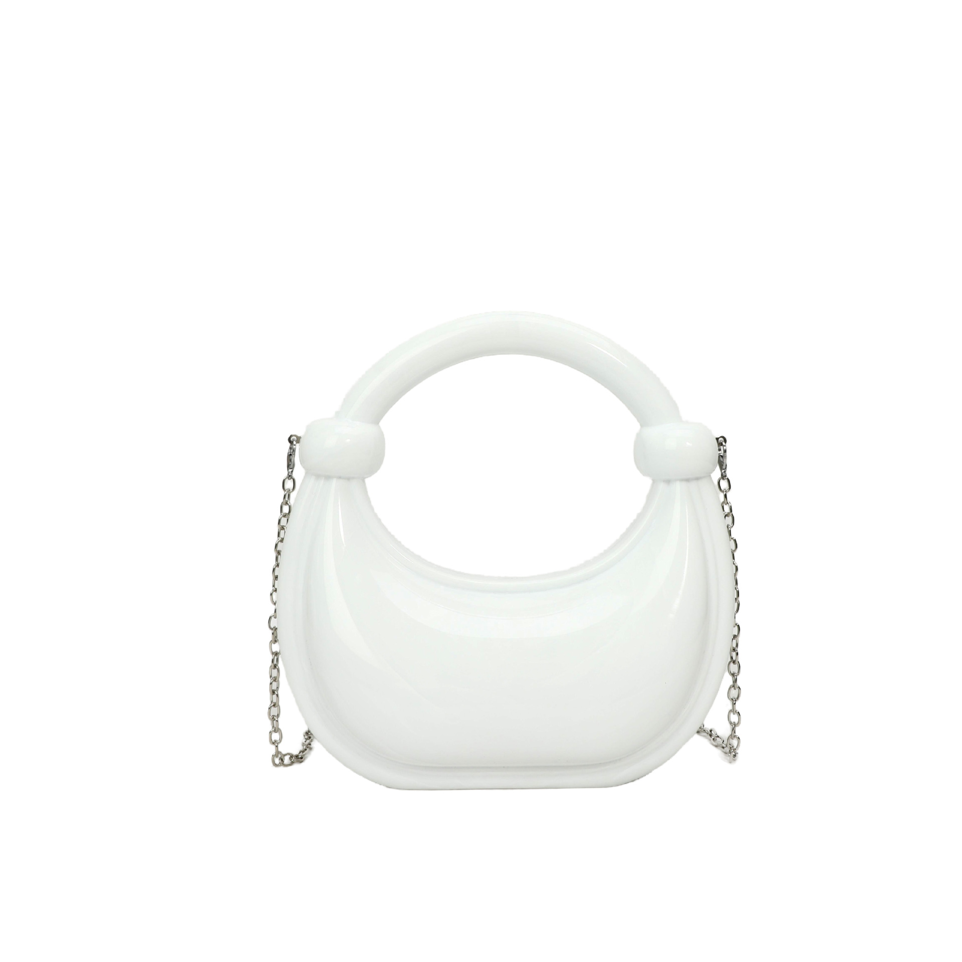 Crowdsourcing transfronterizo acrílico bolso de caja avanzada para mujeres bolso de cena portátil de moda europea y estadounidense bolso de hombro único bolso de mujer