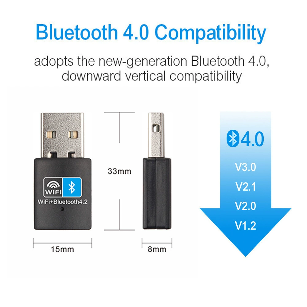 Хит продаж Bluetooth двухв one беспроводная карта приемник 150м WiFi+BT4.2 Bluetooth адаптер 4.2WIFI приемник