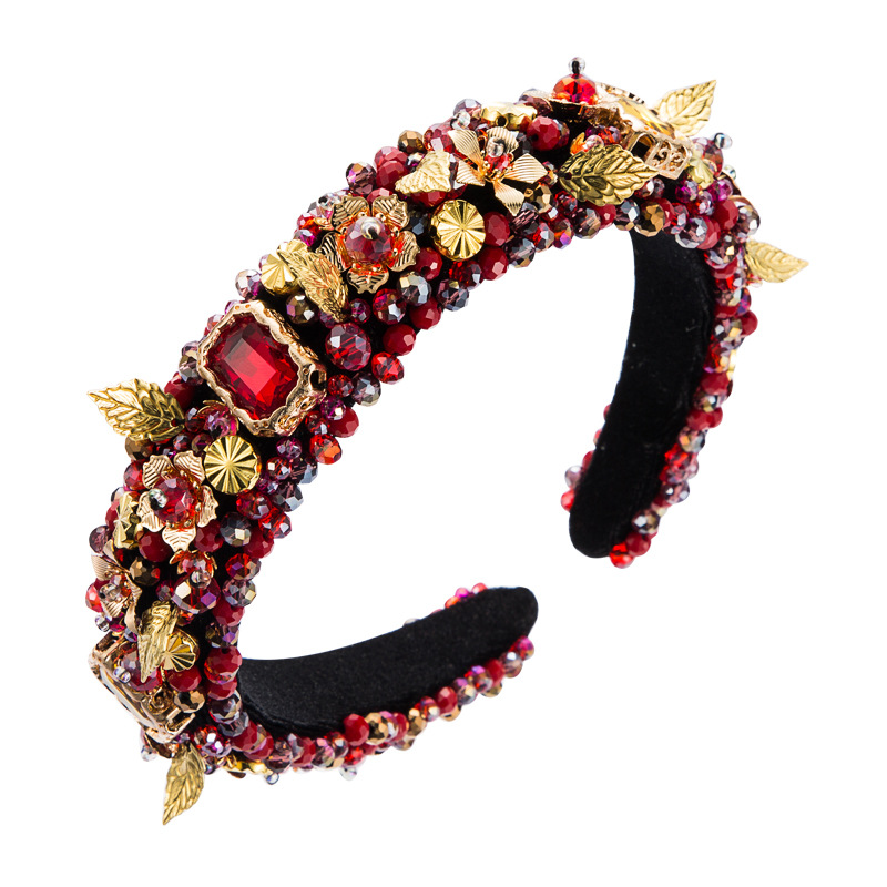 Fashion Sponge Gold Velvet Headband display picture 8