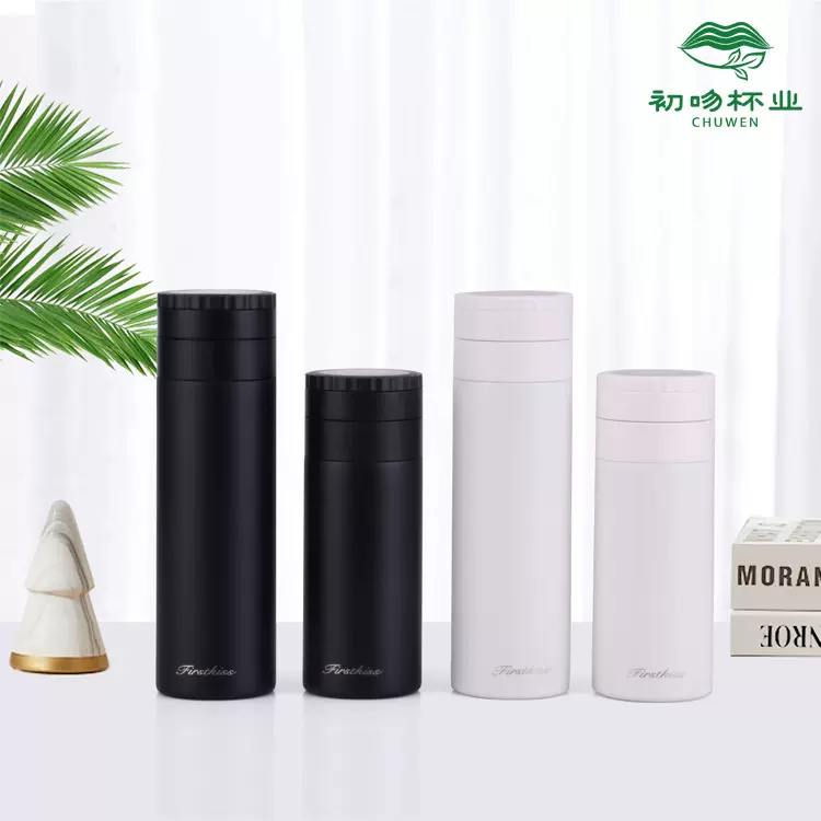 厂家直供  旋转翻盖直身保温杯 办公杯 男女通用款 304不锈钢