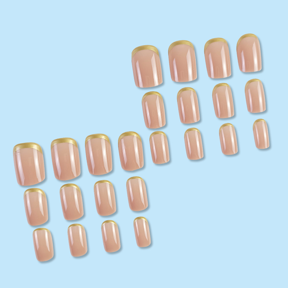 Uñas de venta caliente transfronterizas, estilo corto, temperamento elegante, uñas postizas, lujo ligero, sensación de atmósfera avanzada, uñas