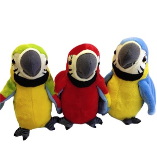 Manufacturer's New New and Unique Funny Recording Parrot Electric Plush Toy Spot Tongue Learning Artificial Doll Parrot