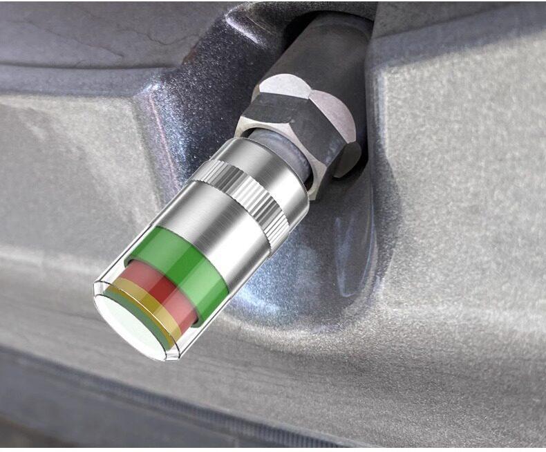 2026 New Model Car Tire Valve Cap Tire Pressure Monitoring Cap Air Pressure Detection Warning Alarm for Sedans, Anti-Explosion