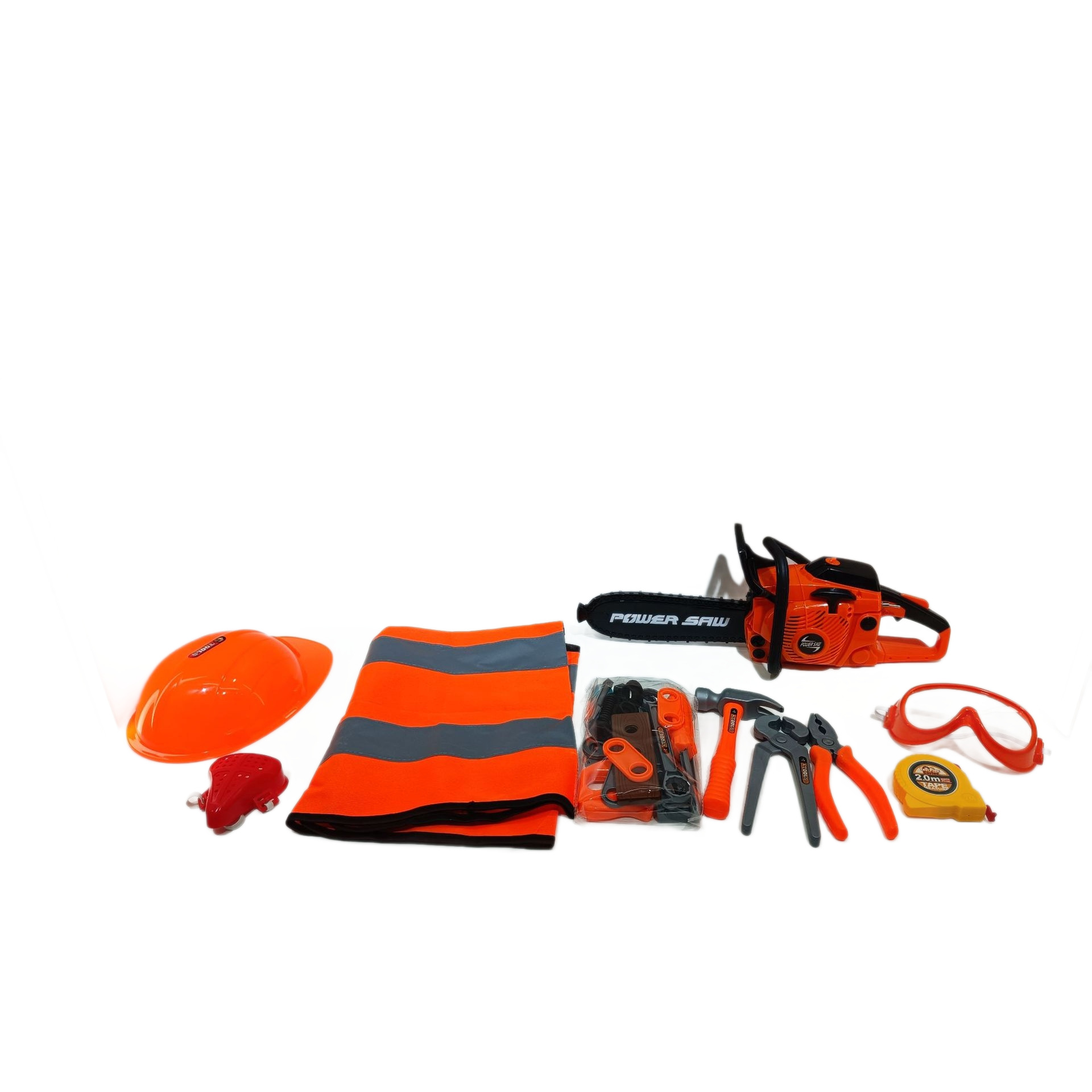 Conjunto de herramientas para niños transfronterizas, mini-Xiyin simulación de madereras, juguetes de reparación de motosierra eléctrica