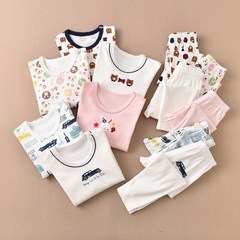 Distributors offer dropshipping of children's unisex pajamas—long-sleeved, pure cotton, warm autumn pants with brushed finish, boneless seams, and export-ready for Japan.