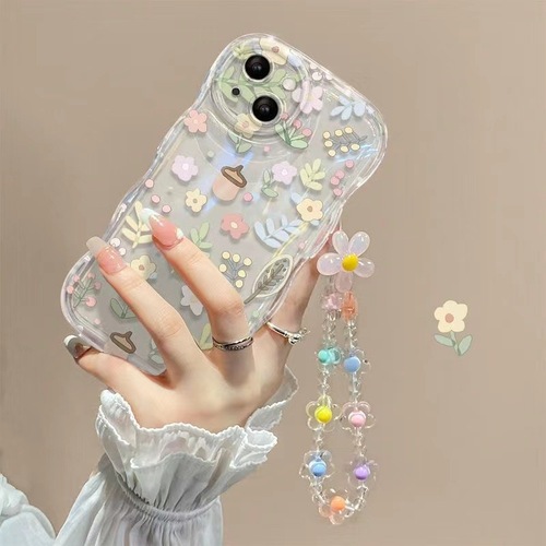 Fresh little floral design compatible with Apple 15, girly iPhone 14 Pro Max case—fully covered for 13 Pro, 12, and 11 models.