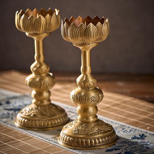 Chinese candlesticks, candlesticks, brass ornaments, wholesale handicrafts, copper products, large copperware