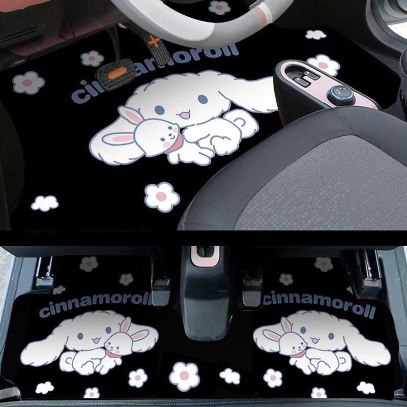 适用五菱宏光MINIEV脚垫二代垫子卡通可爱车内装饰迷你可裁剪