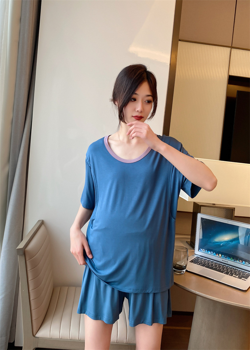 공작 블루 + 단색