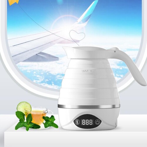 110V220V Weibili Global Voltage Travel Folding Silicone Kettle Touch Electric Kettle Insulation Kettle Gift