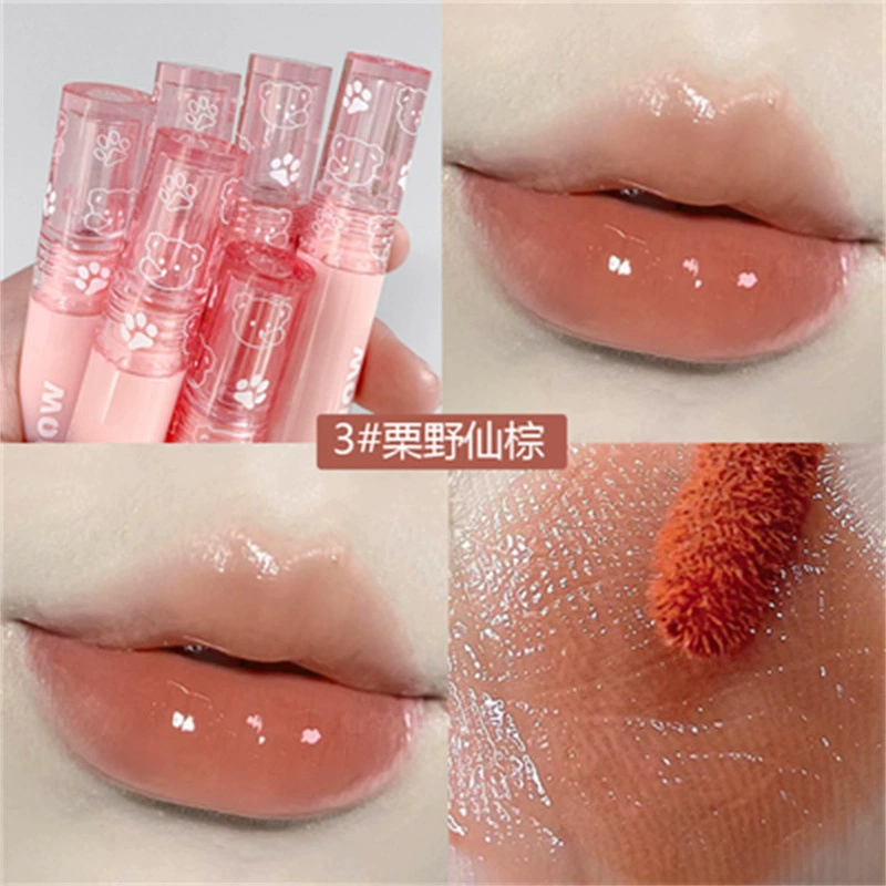 Matte lip gloss, lipstick, translucent shading, mirror effect