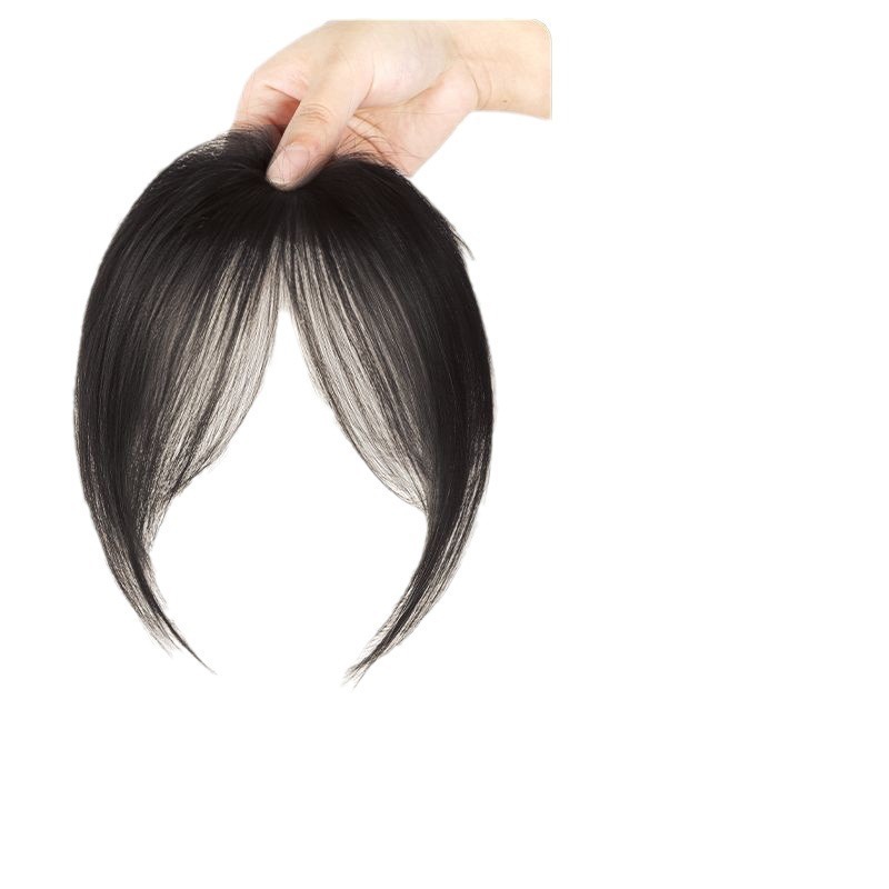 Ocho caracteres pelucina de peluca de la cabeza femenina para aumentar la cantidad de cabello de mejora de la frente estilo francés aire Qi franja aire franja franja