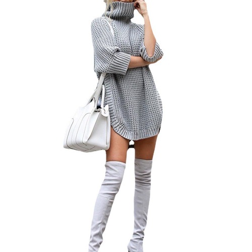 2022 autumn and winter turtleneck new style women's cross-border women's clothing Amazon wish casual European and American sweaters sweaters