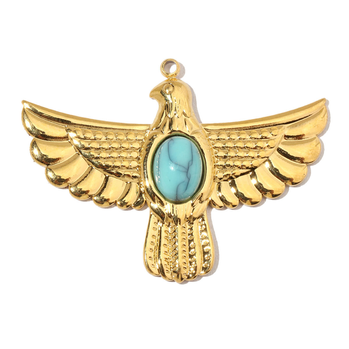 10g Weight Pendant Jewelry Making Type 37*27mm Jewelry Making Size DIY Ornament Accessories Classification 3 PCS/Package Quantity 304 Stainless Steel Material Geometric, Eagle Pattern All Seasons Season Polished Finish Elegant, Retro Style 3 PCS/Package 37*27mm 304 Stainless Steel Geometric Eagle Polished Pendant DIY Ornament Accessories 4
