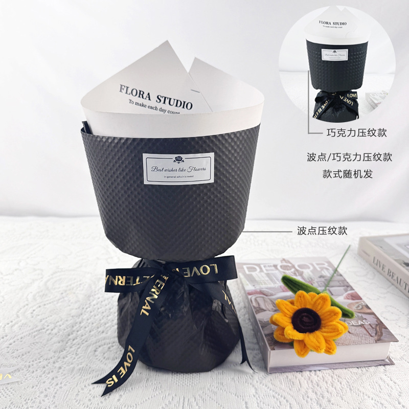 新しいワルツブーケ、半完成花殻、花泥ロリポップ、スナック、DIYフラワーアレンジメント材料、花売りの屋台|undefined