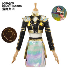 佐伊Golden黑金打歌cos服k-pop猎魔女团cosplay服装女二次元动漫