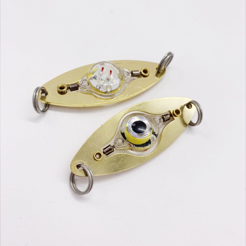 Lure sequin fish-eye fish-attracting light, mini underwater fish-attracting light, LED button fish-gathering light, waterproof for night fishing