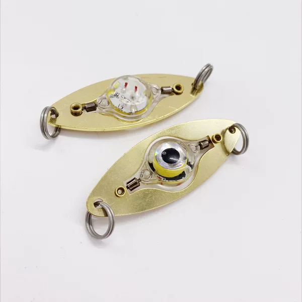 Lure sequin fish-eye fish-attracting light, mini underwater fish-attracting light, LED button fish-gathering light, waterproof for night fishing