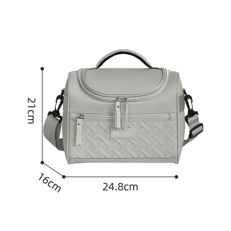 Bolsa de almuerzo de alto valor facial bolsa de oficina almuerzo bolsa de almuerzo bolsa de almuerzo bolsa de almacenamiento de leche gruesa un solo hombro bolsa de aislamiento de picnic al por mayor image 9
