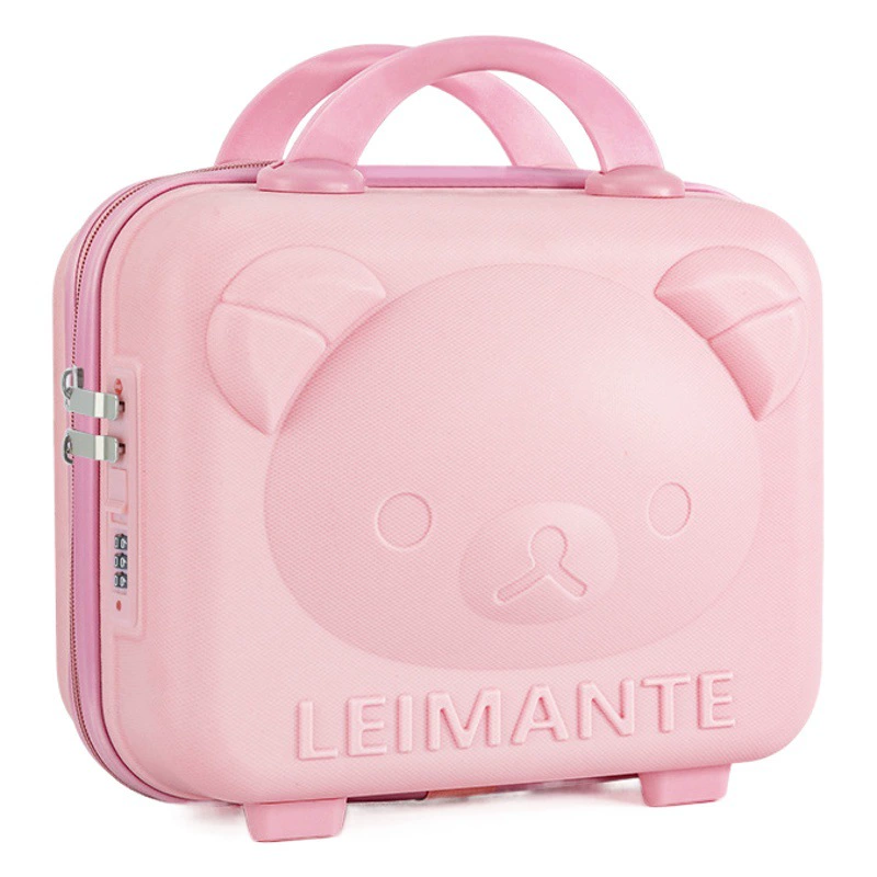 Медведь косметический чемодан PP багаж свадебный подарок для хранения 14-дюймовый мультфильм мини-чемодан Подарочная тележка