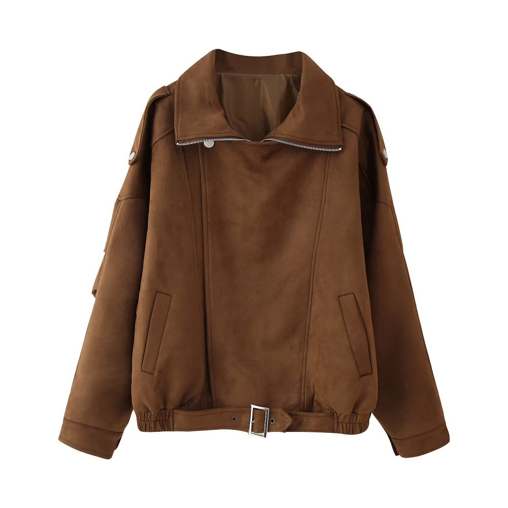 Qadın qısa jaket, retro casual üslub, payız 2025