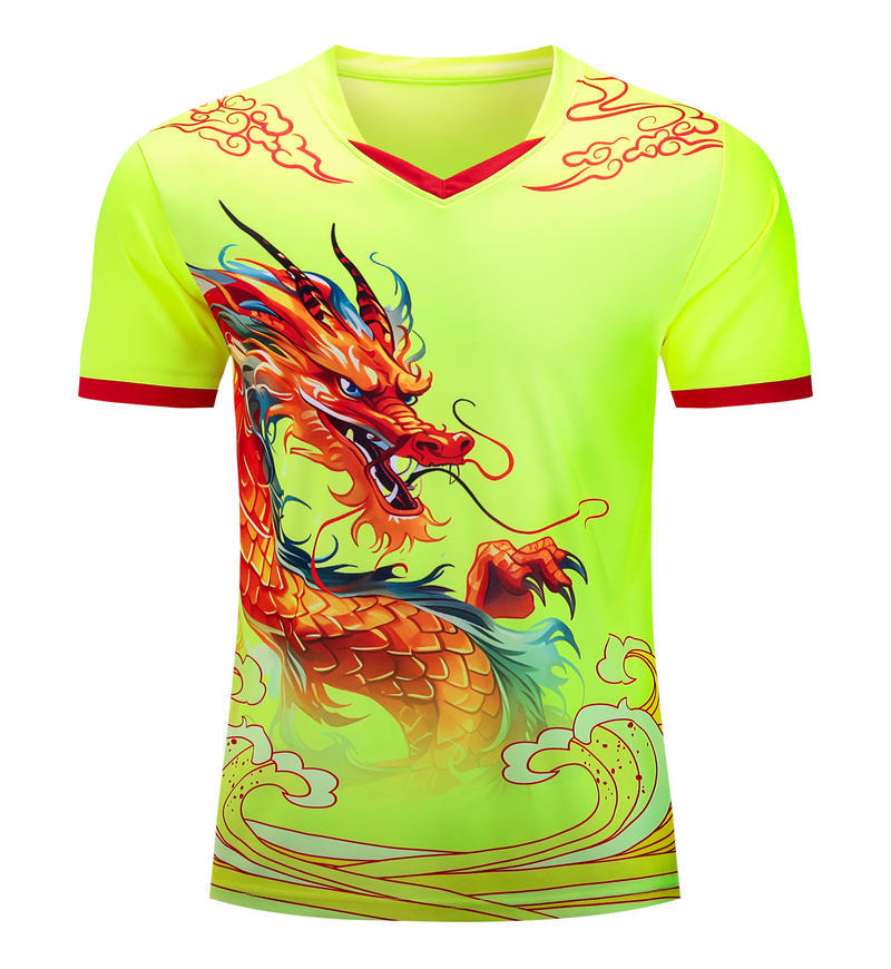 Trajes de fútbol trajes de entrenamiento con patrón de dragón mangas cortas 2025 nuevos trajes deportivos de carreras de barcos dragones