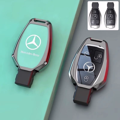 Applicable to Mercedes-Benz e300l Car key bag - set-mercedes-benz-model-a-zinc-alloy-cyan-single-shell