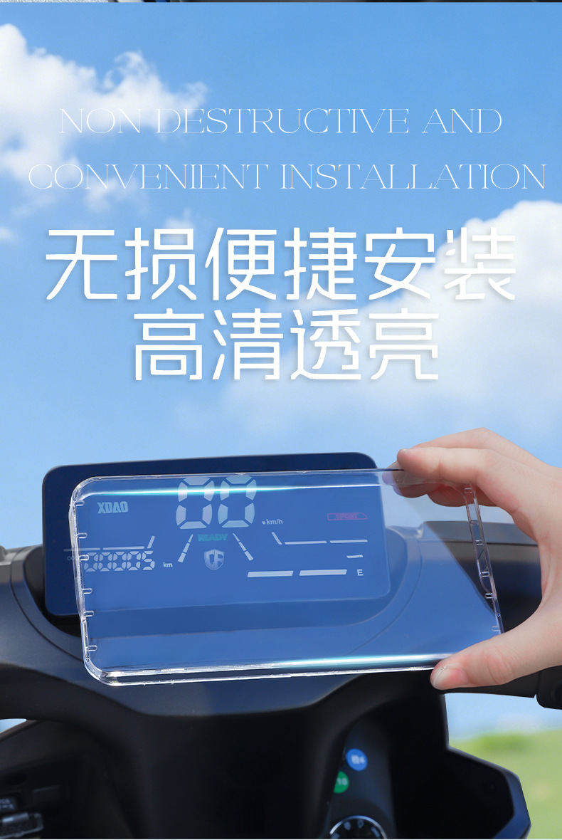 Suitable for Small Knives, Green Hornet Waterproof Instrument Case, Display Screen, Central Control Protection Decorative Case, High-Definition Transparent Accessories
