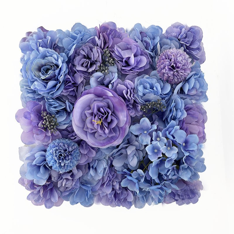 Pared de flores simulada rosa pared de plantas de bodas artículos de fondo decoración pared de flores falsas peonía diseño de fila de flores del centro comercial