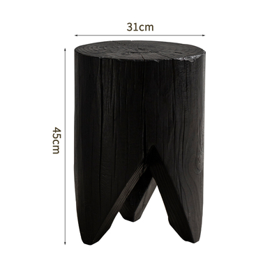 Taburetes de madera de tronco de alojamiento nórdico taburetes de madera maciza taburetes de asiento taburetes de madera maciza