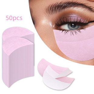 Cross-Border Spot Pink Pointed Non-Woven Eye Shadow Patch Makeup Isolation Eye Patch Eye Makeup Auxiliary Patch