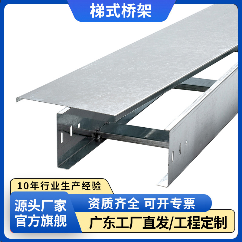 桥架厂家直供梯式200x100铁线槽金属槽盒镀锌不锈钢槽式电缆桥架-阿里巴巴