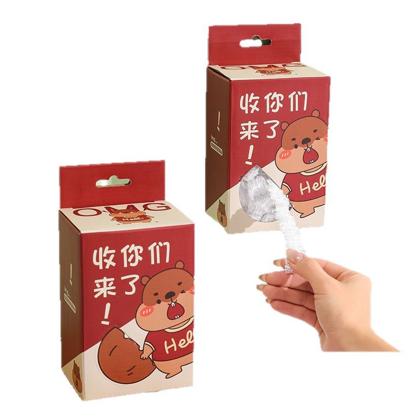 Película Adhesiva Extraíble en Caja de Plástico PE, Multifunción, Anti-Olor, Grado Alimenticio, para Refrigerador