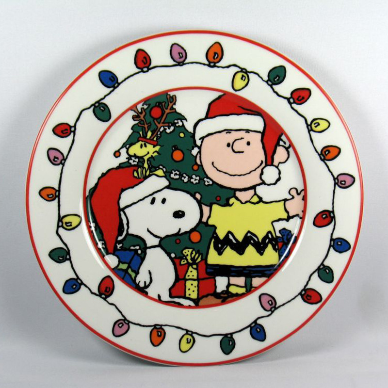 Foreign Trade Export Custom 8inch White Porcelain Ceramic Plate Round Household Plate Christmas Holiday Gift Promotion Foreign Trade Export Custom 8inch White Porcelain Ceramic Plate Round Household Plate Christmas Holiday Gift Promotion
