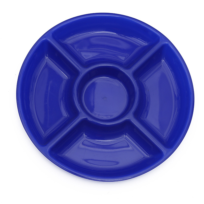 Plato de frutas con 4 compartimentos, estilo moderno