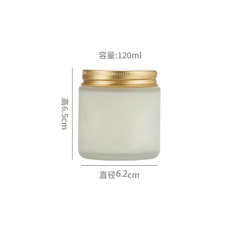 Vaso de vidrio de 250 ml para velas de aromaterapia, resistente a altas temperaturas, para hacer velas aromáticas, recipiente vacío con tapa.