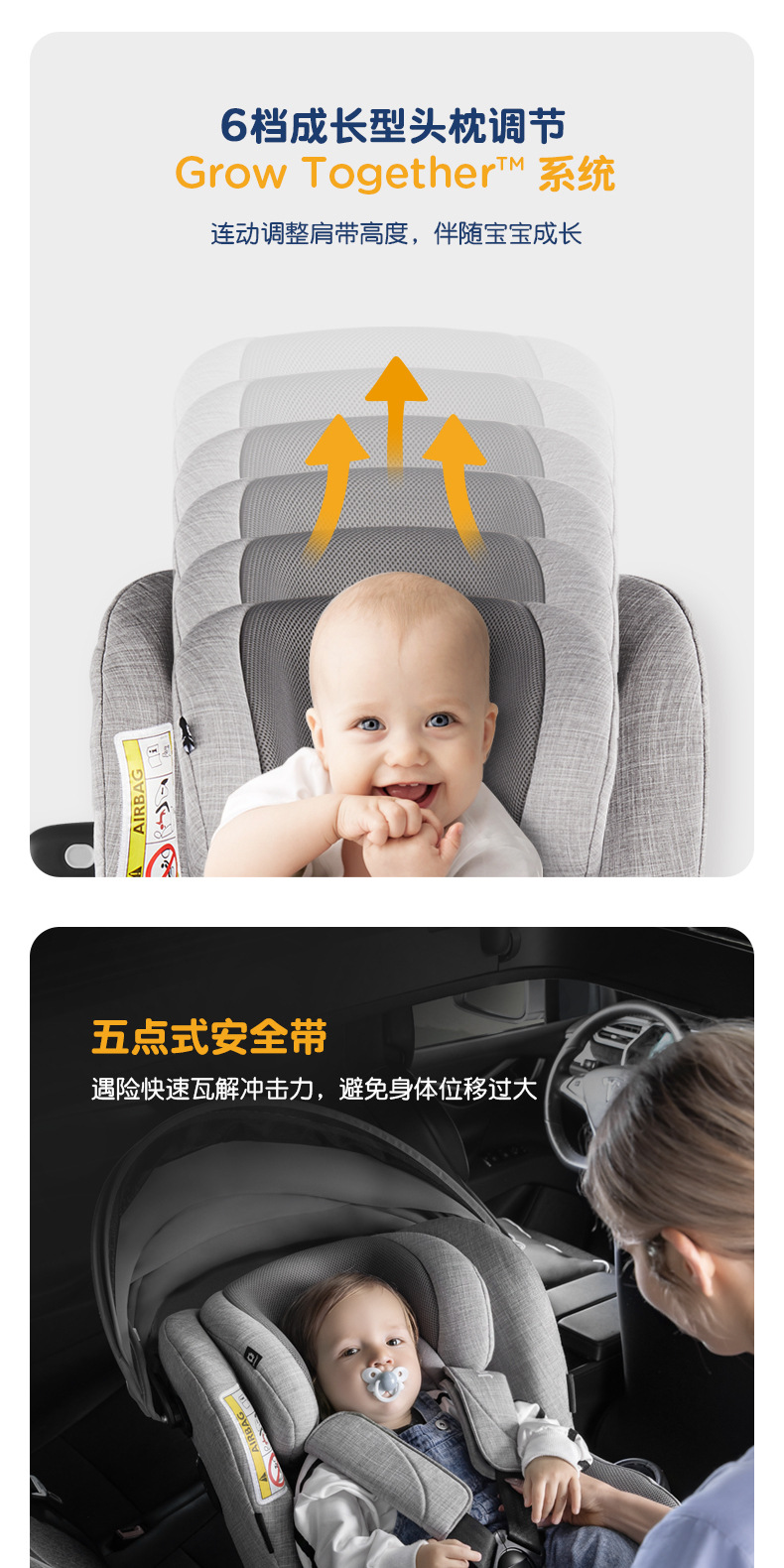 Joie Kids Safety Seat Adac Car Car for 0-4 Years Old 360 Rotating Gyro Warrior Pro
