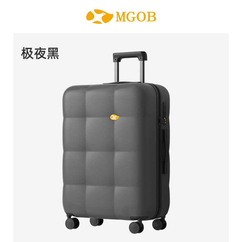 Vali nhựa PC 24 inch họa tiết mây thời trang, bánh xe đa năng, khóa mật khẩu — Hành lý PC cao cấp màu be kem 24 inch chi tiết 41