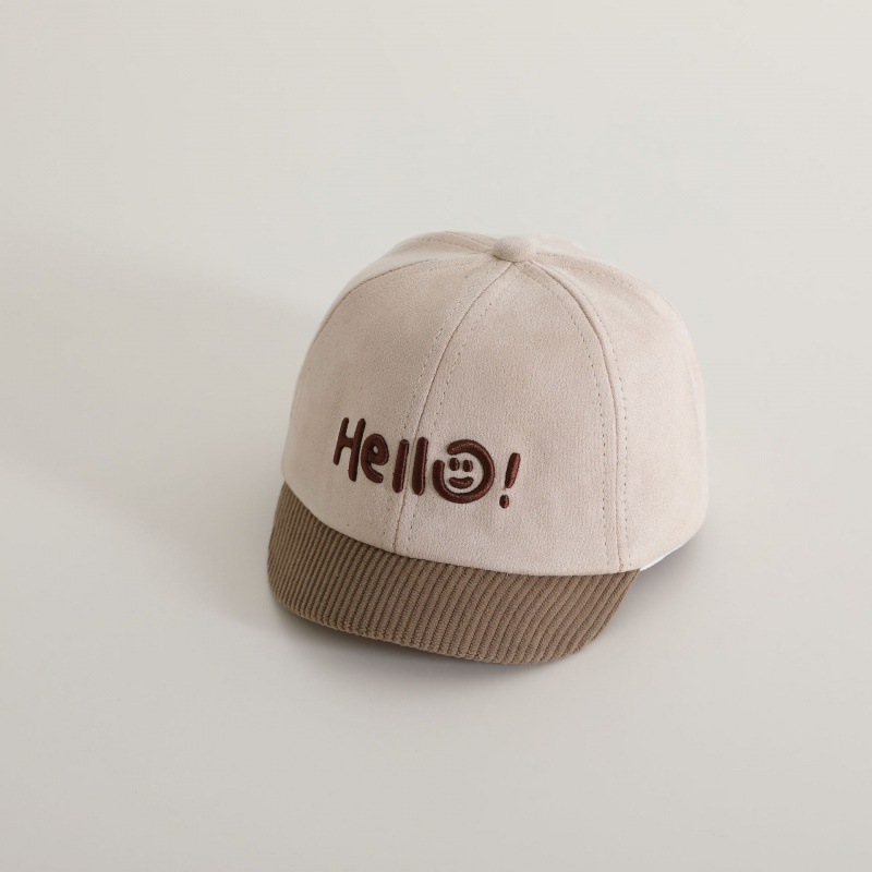 Sombreros para bebés bordados primavera y otoño Hello baby gorra gorra gor
