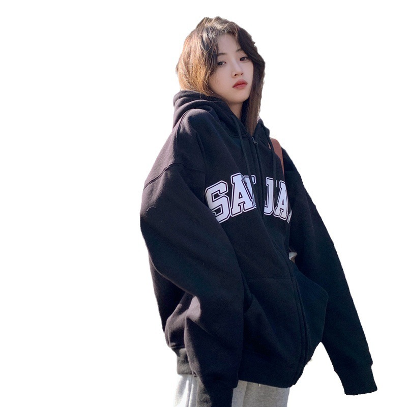 卸売りのファスナーのカーディガンは厚くてゆったりしています。|undefined