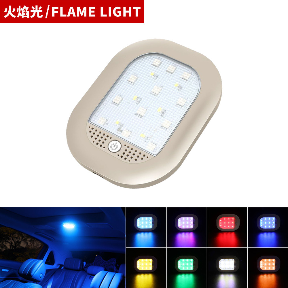Color del coche luz de lectura techo LED luz interior iluminación trasera del coche luz de techo tronco luz de techo