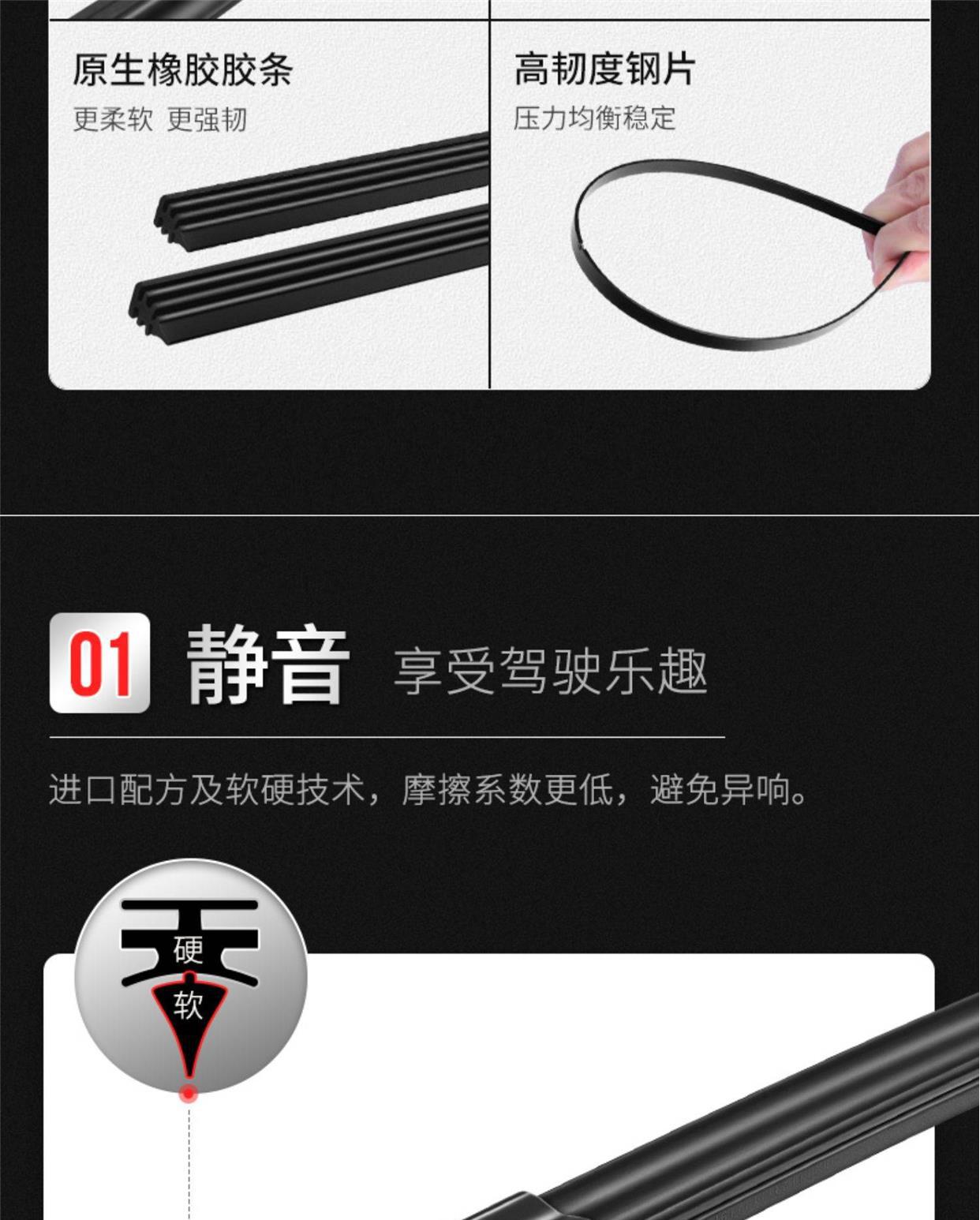 Wuling EV50 wiper original original 2020 Special 20 21 mute 22 car boneless wiper blade adhesive strip
