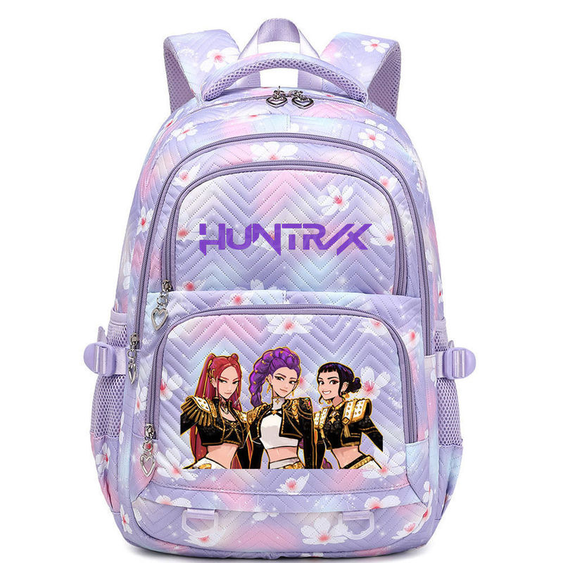 2025 Cross-Border New Kpop Demon Hunter Backpack Huntr/X Saja Student Female Cartoon School Bag