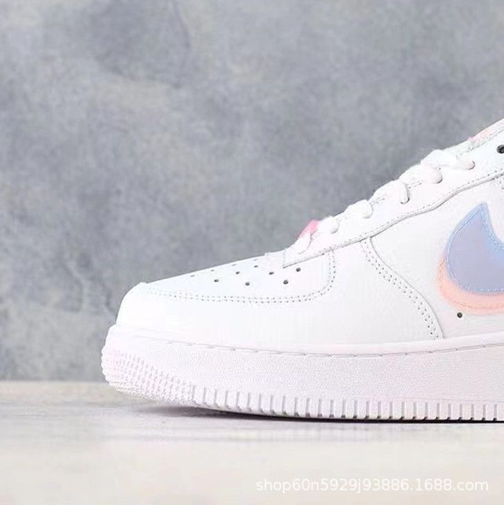 Putian zapatos de la Fuerza Aérea N ° 1 zapatos bajos del tablero superior AF1 zapatos blancos Alta versión AF1 pareja zapatos de hombre y mujer de moda casual